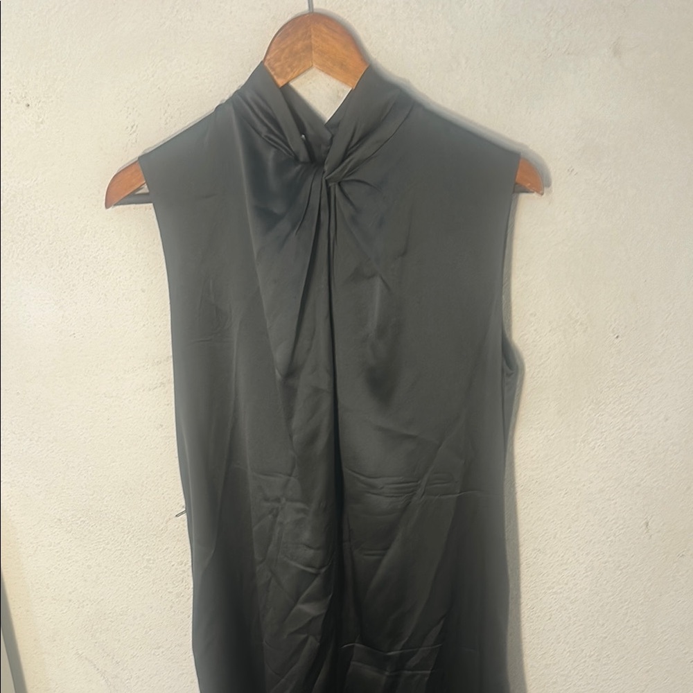 Vince Black Sheath Dress Halter Neck Cocktail